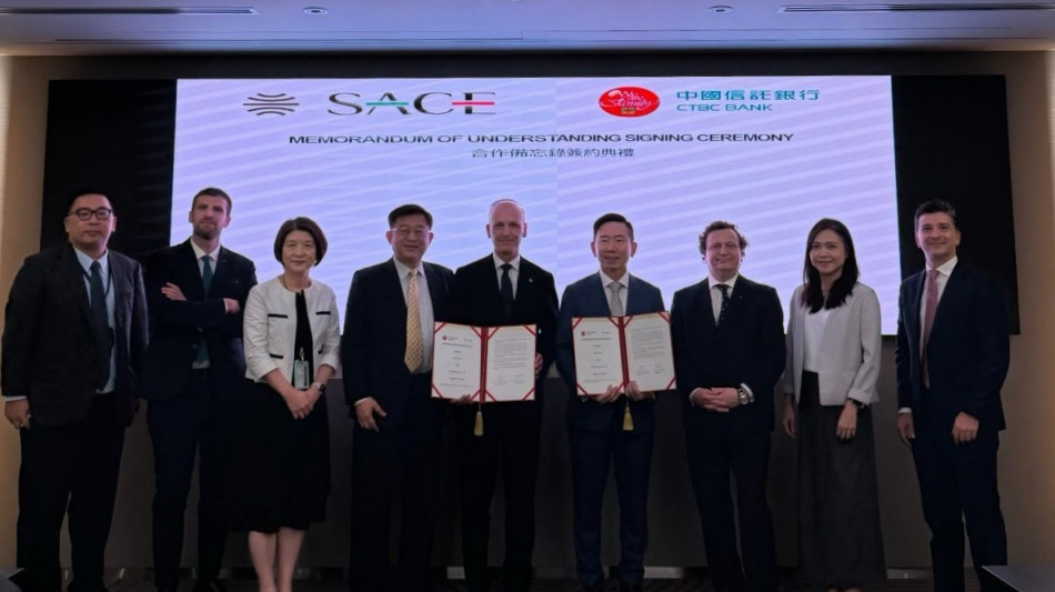Accordo di collaborazione Sace e banca taiwanese Ctbc