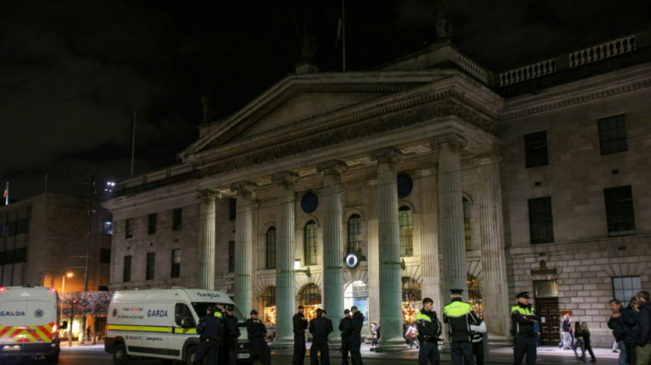 Heavy Irish police presence prevents repeat of rioting in Dublin
