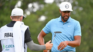 Finau surges to lead at weather-hit Houston Open
