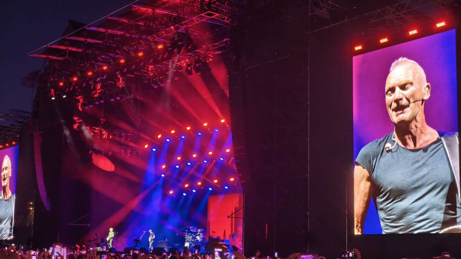 Umbria jazz acclama Sting, arena stracolma per la prima data del suo tour