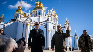 A Kiev, Biden et Zelensky impavides sous les sir&egrave;nes d'alerte