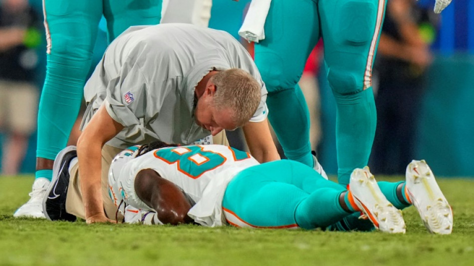 NFL Dolphins receiver Davis out of hospital after game-ending hit