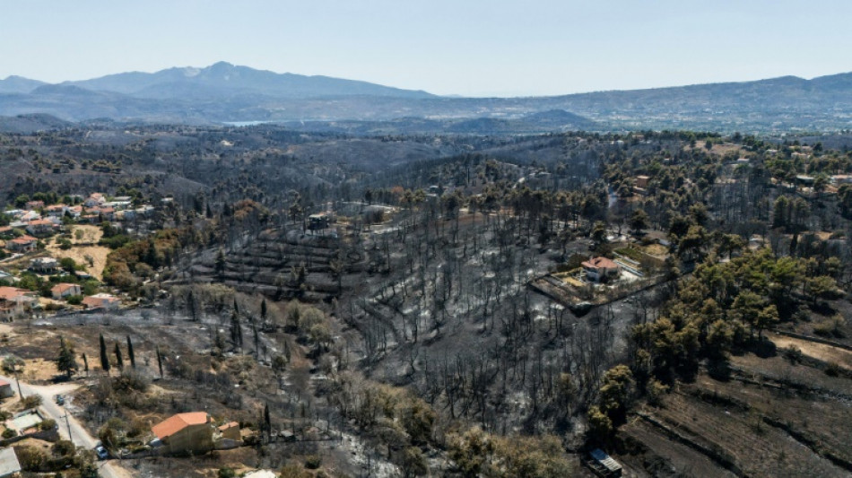 Gr&egrave;ce: le feu faiblit autour d'Ath&egrave;nes, mais les pompiers restent mobilis&eacute;s