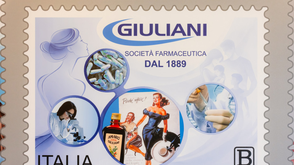 Un francobollo celebra Giuliani, dall'amaro a gruppo internazionale