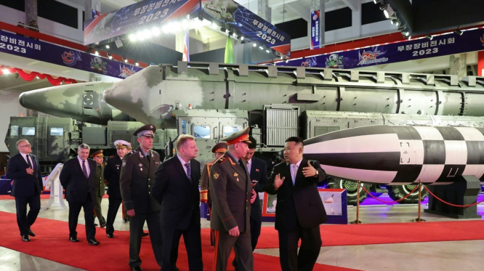 Kim shows off new North Korean drones, ICBMs to Russia defence minister