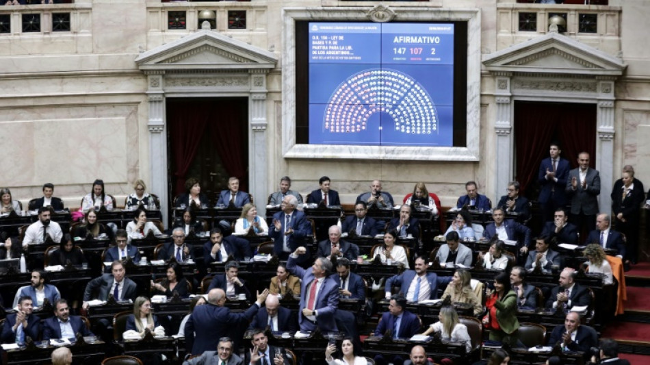 Argentine: feu vert d&eacute;finitif du Parlement &agrave; la d&eacute;r&eacute;gulation de Milei