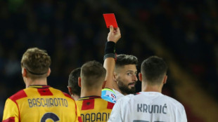 Giroud sent off as Milan blow two-goal lead 