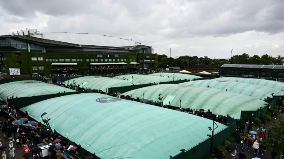 Djokovic resumes Wimbledon title bid as rain, protest cause disruption