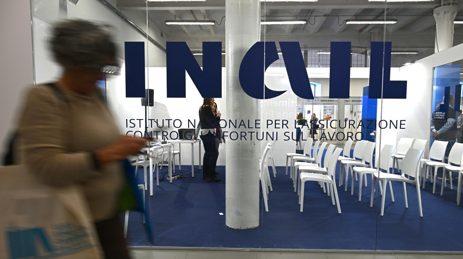 Inail, in 11 mesi 1.002 denunce di infortuni mortali
