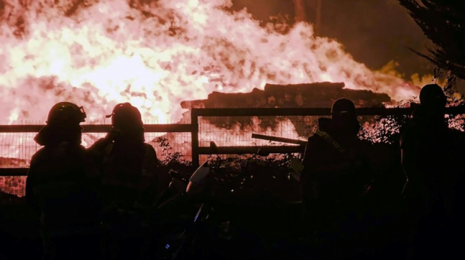 Fuertes vientos impulsan incendios forestales en el sur de Chile