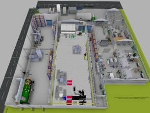 A 3d model of a factory AI-generated content may be incorrect.