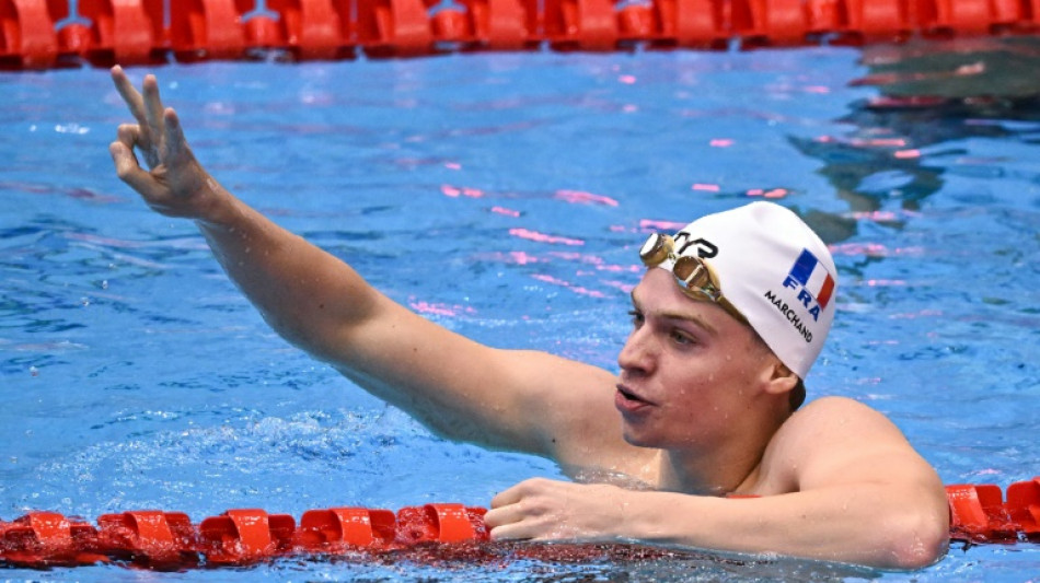 Mondiaux de natation: Trois courses, trois titres, Marchand irr&eacute;sistible