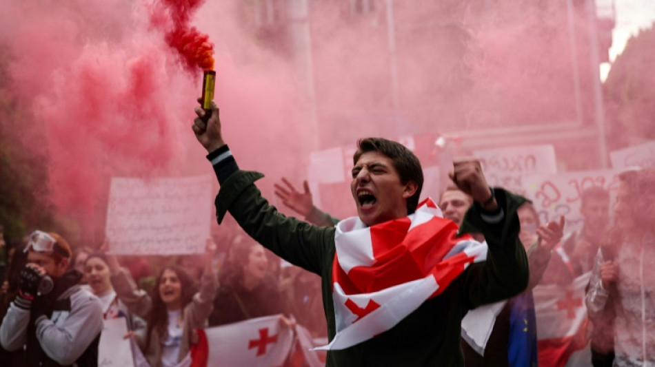 G&eacute;orgie: le Parlement adopte la loi sur l'"influence &eacute;trang&egrave;re", malgr&eacute; les manifestations