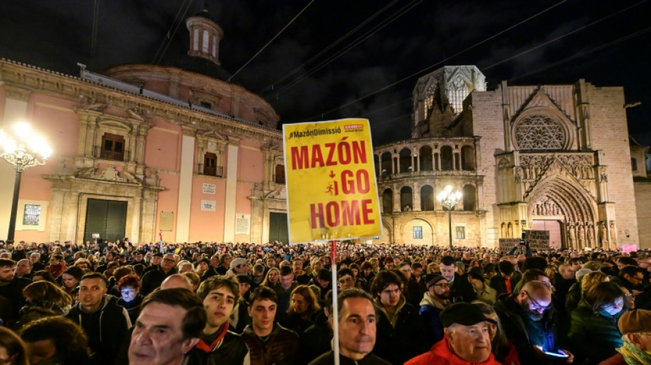 Espagne: 25.000 manifestants &agrave; Valence pour d&eacute;noncer la gestion des inondations