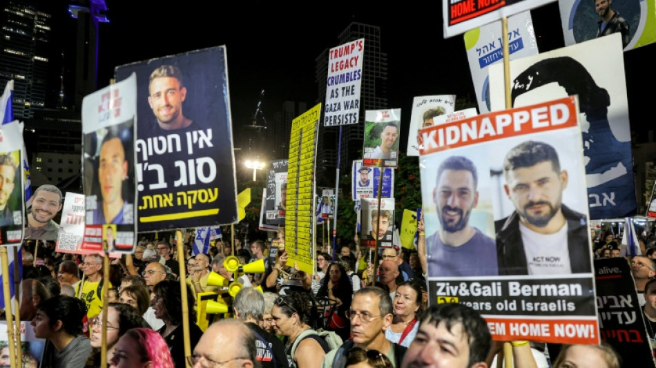 Vor Treffen von Netanjahu und Trump: Tausende Israelis demonstrieren f&uuml;r Abkommen