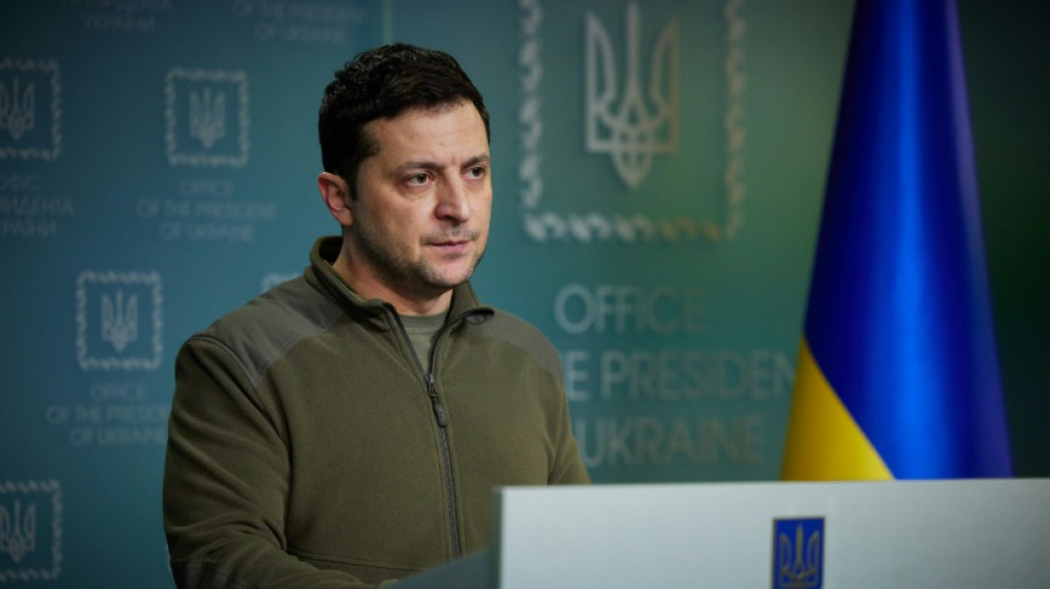 Face &agrave; l'invasion russe, le pr&eacute;sident ukrainien se mue en chef de la r&eacute;sistance