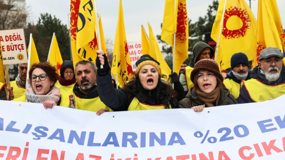 'We can't make ends meet': civil servants protest in Ankara