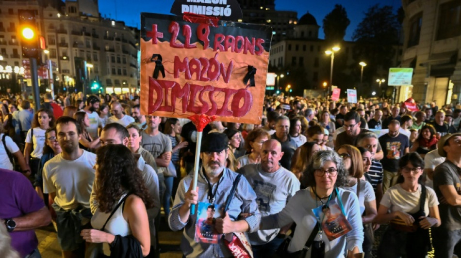 Tens of thousands protest on anniversay of deadly Spain flood