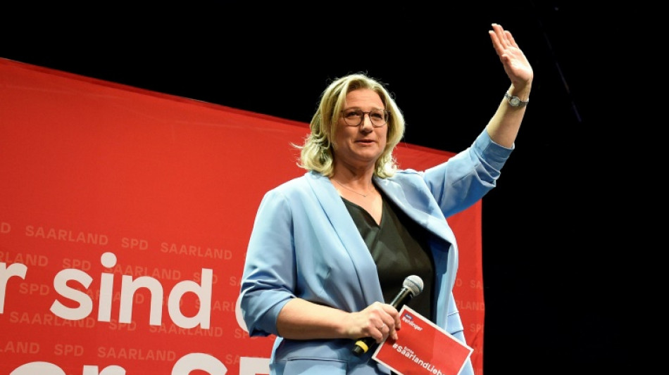Rehlinger k&uuml;ndigt nach Sieg bei Landtagswal im Saarland SPD-Alleinregierung an
